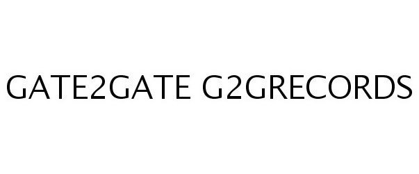  GATE2GATE G2GRECORDS