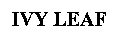 Trademark Logo IVY LEAF