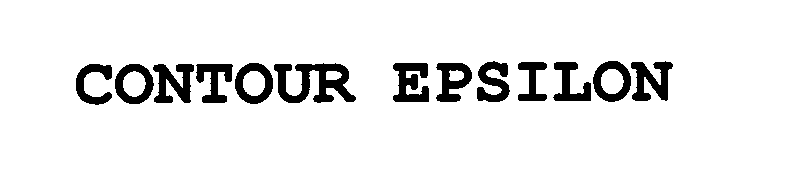 Trademark Logo CONTOUR EPSILON