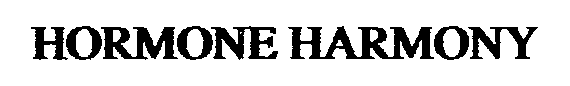 Trademark Logo HORMONE HARMONY
