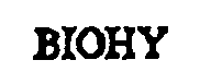 Trademark Logo BIOHY