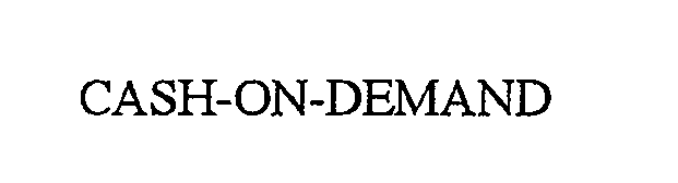 Trademark Logo CASH-ON-DEMAND