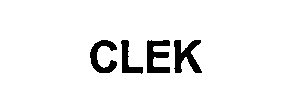 Trademark Logo CLEK
