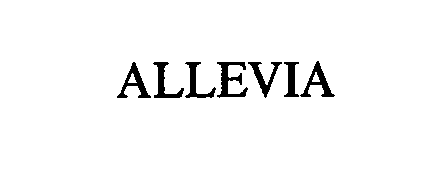Trademark Logo ALLEVIA