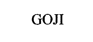 Trademark Logo GOJI