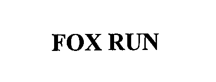 Trademark Logo FOX RUN