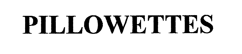 Trademark Logo PILLOWETTES