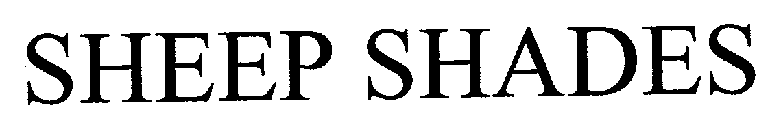 Trademark Logo SHEEP SHADES