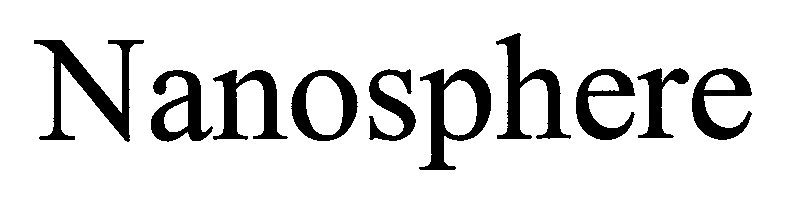 Trademark Logo NANOSPHERE