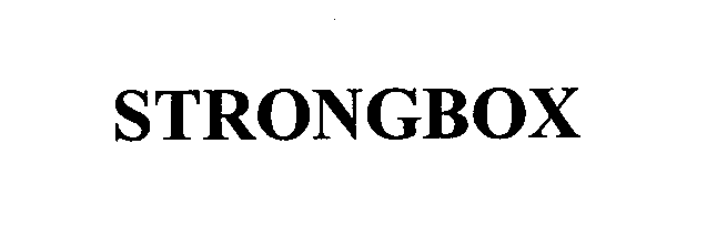 Trademark Logo STRONGBOX