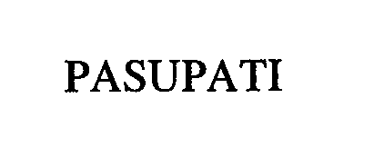 Trademark Logo PASUPATI