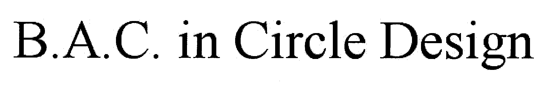 Trademark Logo B.A.C. IN CIRCLE DESIGN