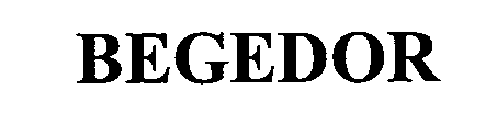 Trademark Logo BEGEDOR