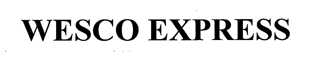 Trademark Logo WESCO EXPRESS