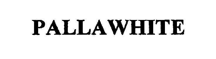 Trademark Logo PALLAWHITE