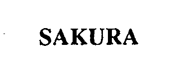 Trademark Logo SAKURA
