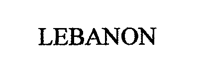 Trademark Logo LEBANON