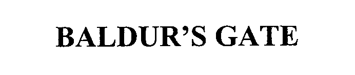 Trademark Logo BALDUR'S GATE