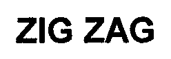 Trademark Logo ZIG ZAG