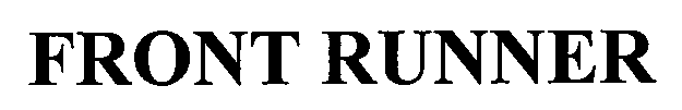 Trademark Logo FRONT RUNNER
