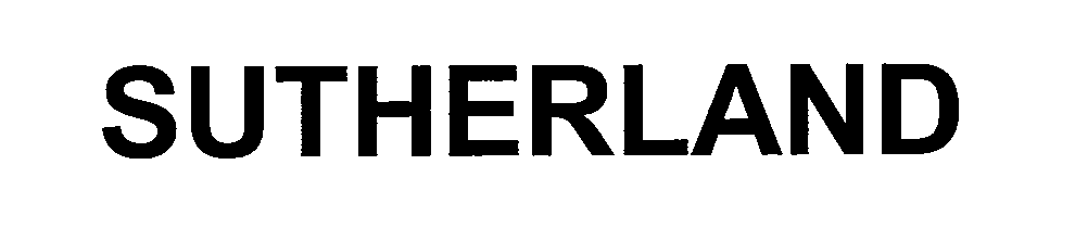 Trademark Logo SUTHERLAND