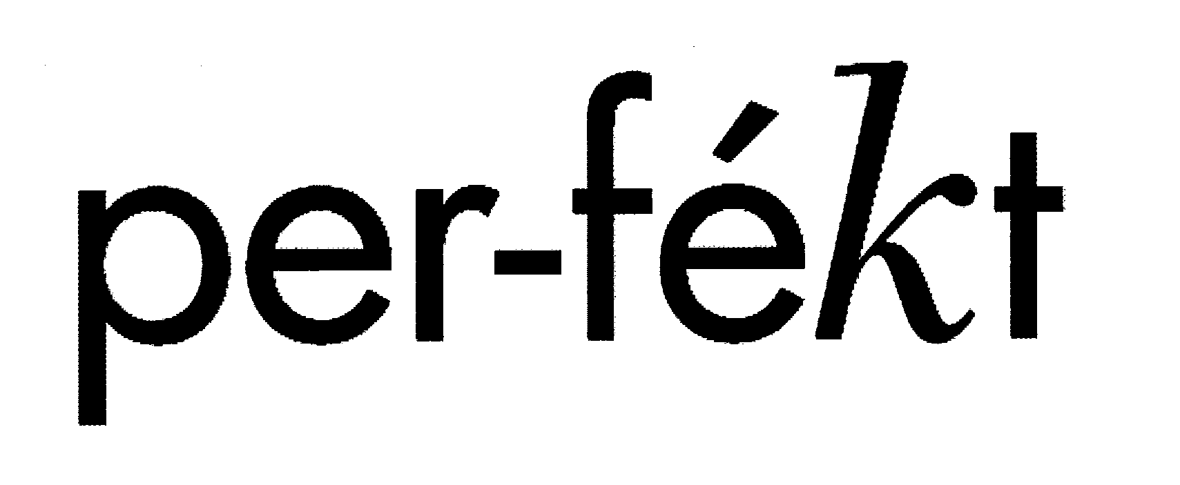 Trademark Logo PER-FÉKT