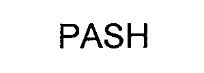 Trademark Logo PASH
