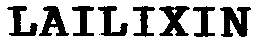 Trademark Logo LAILIXIN