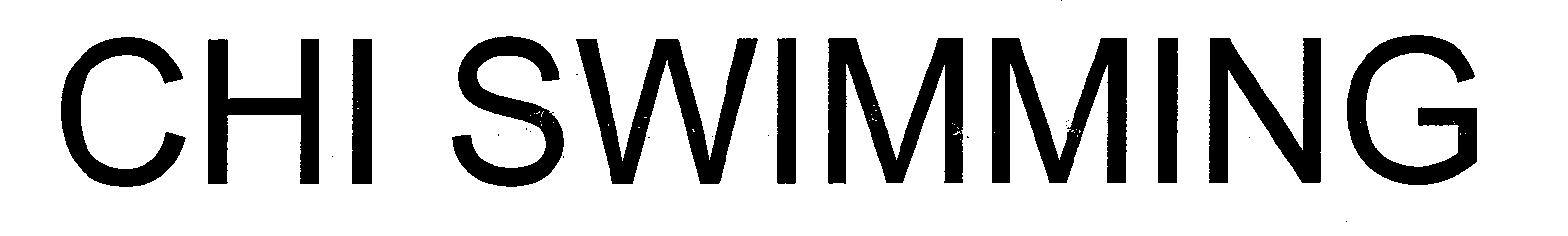 Trademark Logo CHI SWIMMING