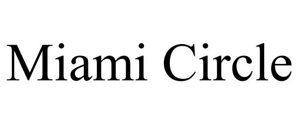 Trademark Logo MIAMI CIRCLE