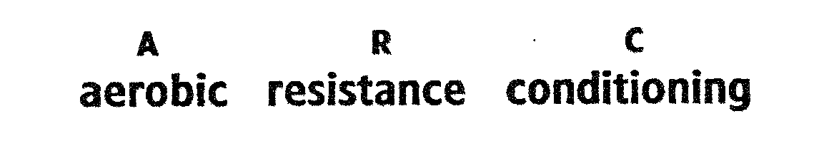 Trademark Logo A R C AEROBIC RESISTANCE CONDITIONING