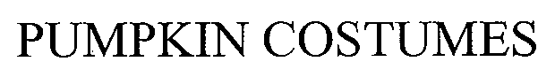 Trademark Logo PUMPKIN COSTUMES
