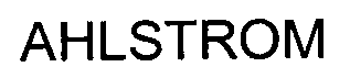 Trademark Logo AHLSTROM