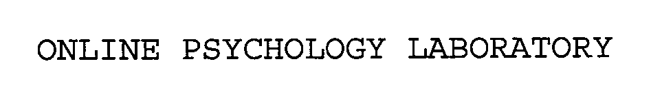  ONLINE PSYCHOLOGY LABORATORY