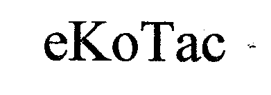 Trademark Logo EKOTAC