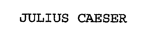 Trademark Logo JULIUS CAESER