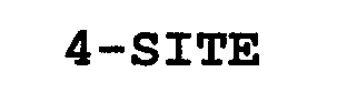 Trademark Logo 4-SITE