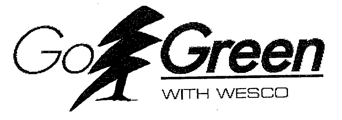 Trademark Logo GO GREEN WITH WESCO