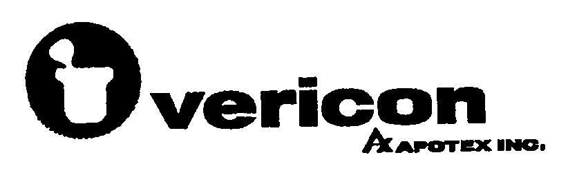 Trademark Logo VERICON A APOTEX INC.