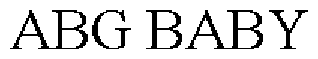 Trademark Logo ABG BABY