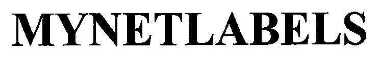 Trademark Logo MYNETLABELS