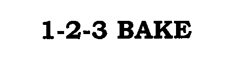 Trademark Logo 1-2-3 BAKE