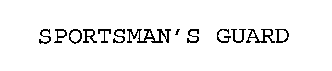 Trademark Logo SPORTSMAN'S GUARD
