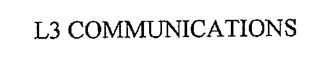 Trademark Logo L3 COMMUNICATIONS