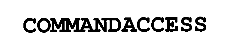 Trademark Logo COMMANDACCESS