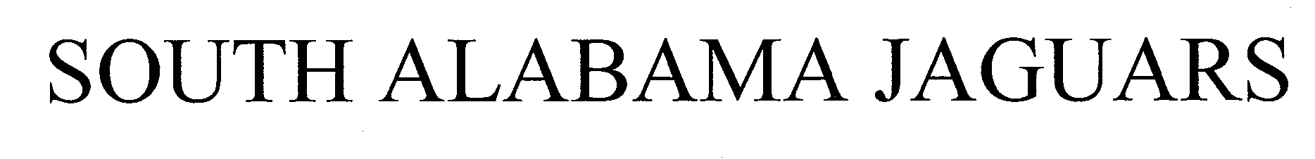 Trademark Logo SOUTH ALABAMA JAGUARS