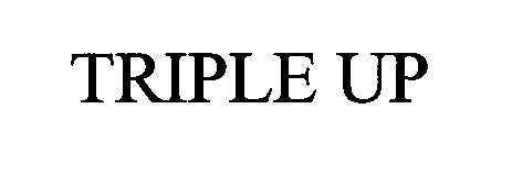 Trademark Logo TRIPLE UP