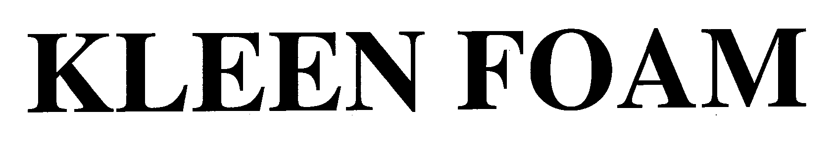 Trademark Logo KLEEN FOAM