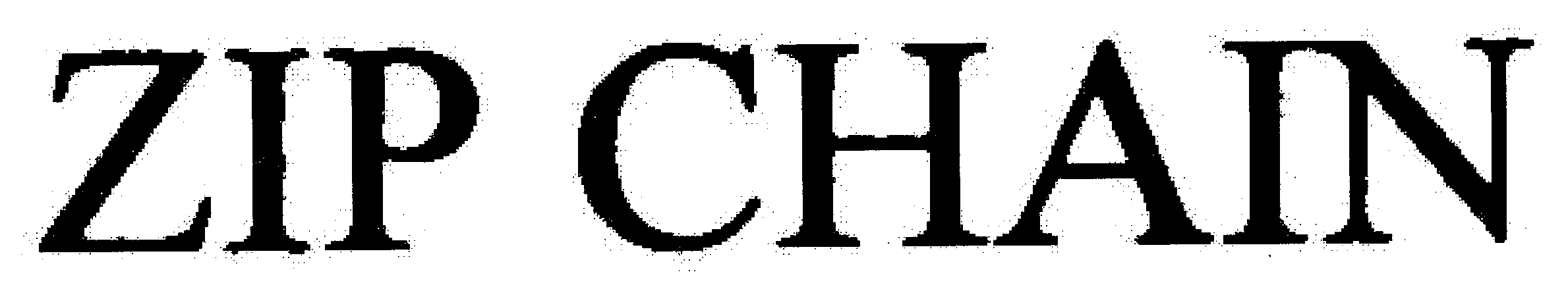 Trademark Logo ZIP CHAIN