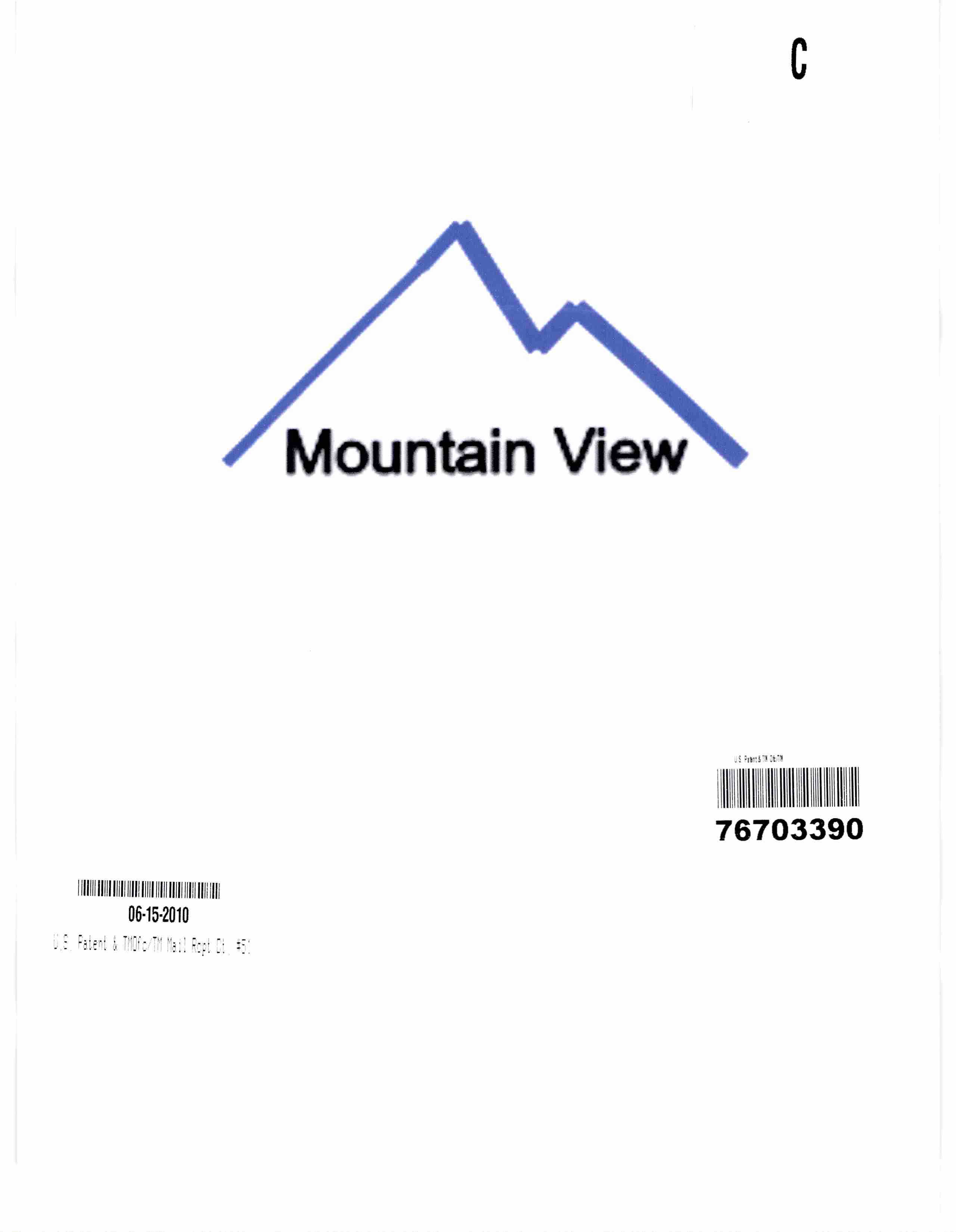 Trademark Logo MOUNTAIN VIEW
